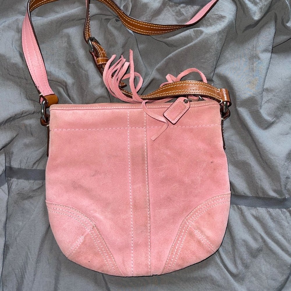 Pink coach purse